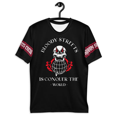 Conquer The World - Streetwear T-Shirt Herren SCHWARZ V2 - BLOODY-STREETS.DE Streetwear Herren und Damen Hoodies, T-Shirts, Pullis