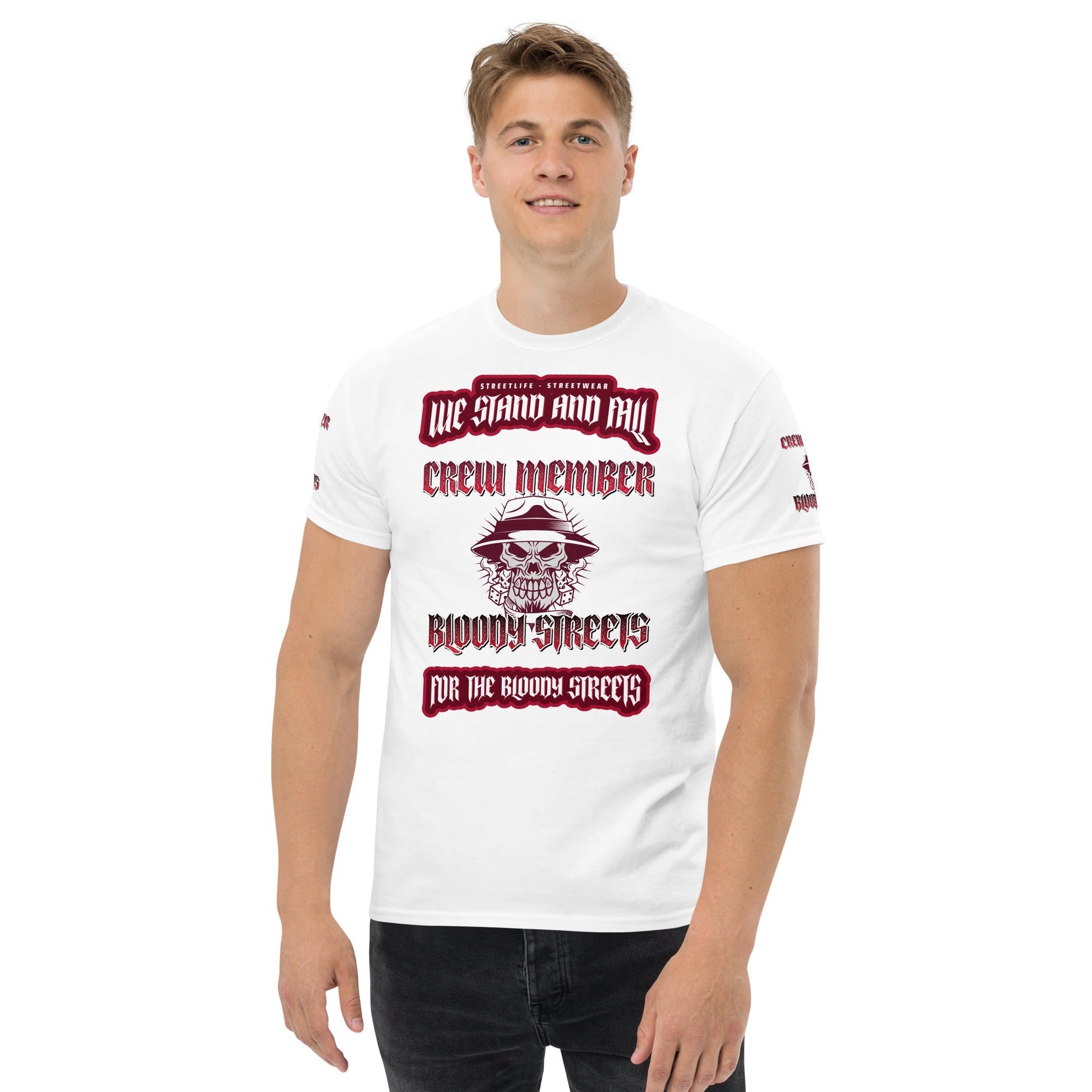 Herren Streetwear T-Shirt - BLOODY STREETS "NO GAMES ON THE STREETS" - BLOODY-STREETS.DE Streetwear Herren und Damen Hoodies, T-Shirts, Pullis