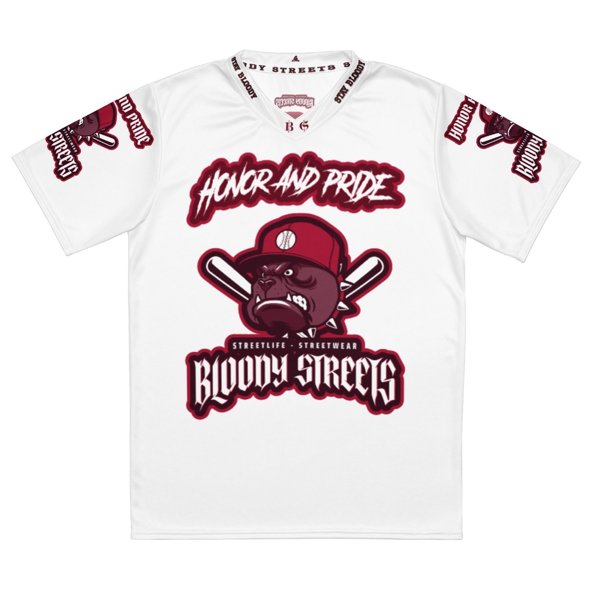 Honor and Pride Trikot white - BLOODY-STREETS.DE Streetwear Herren und Damen Hoodies, T-Shirts, Pullis