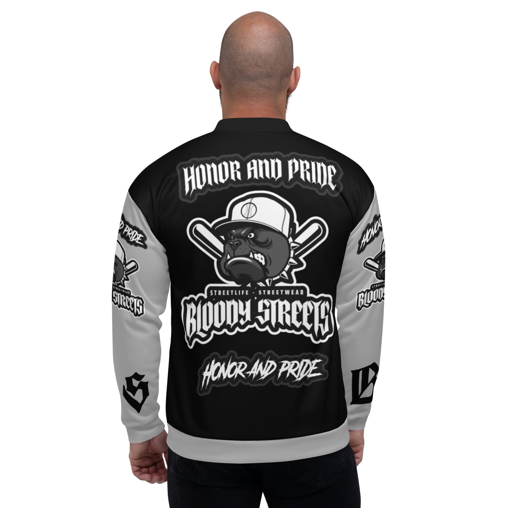 "Honor and Pride" Streetwear Bomber Jacke - BLOODY-STREETS.DE Streetwear Herren und Damen Hoodies, T-Shirts, Pullis