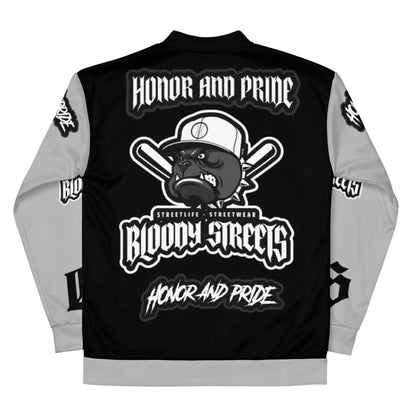 "Honor and Pride" Streetwear Bomber Jacke - BLOODY-STREETS.DE Streetwear Herren und Damen Hoodies, T-Shirts, Pullis