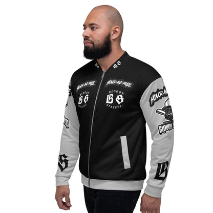 "Honor and Pride" Streetwear Bomber Jacke - BLOODY-STREETS.DE Streetwear Herren und Damen Hoodies, T-Shirts, Pullis