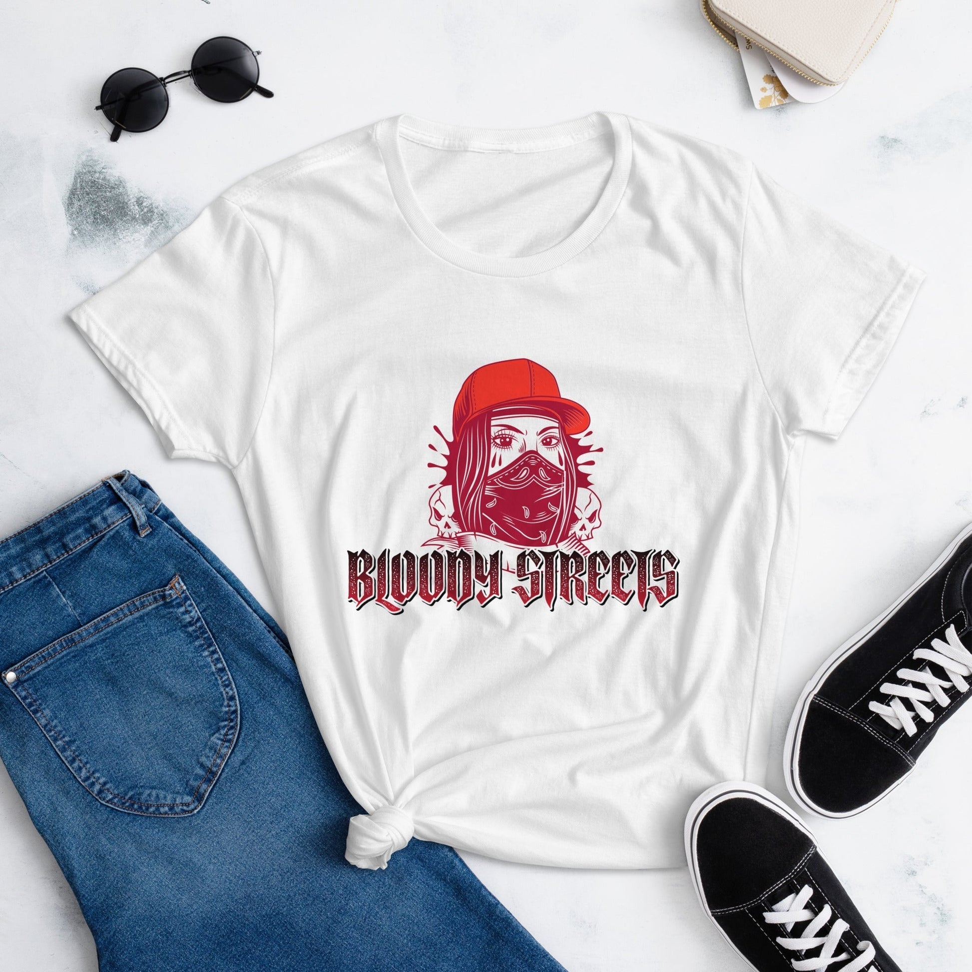 Kurzärmeliges S1treetwear - BLOODY-STREETS.DE Streetwear Herren und Damen Hoodies, T-Shirts, Pullis