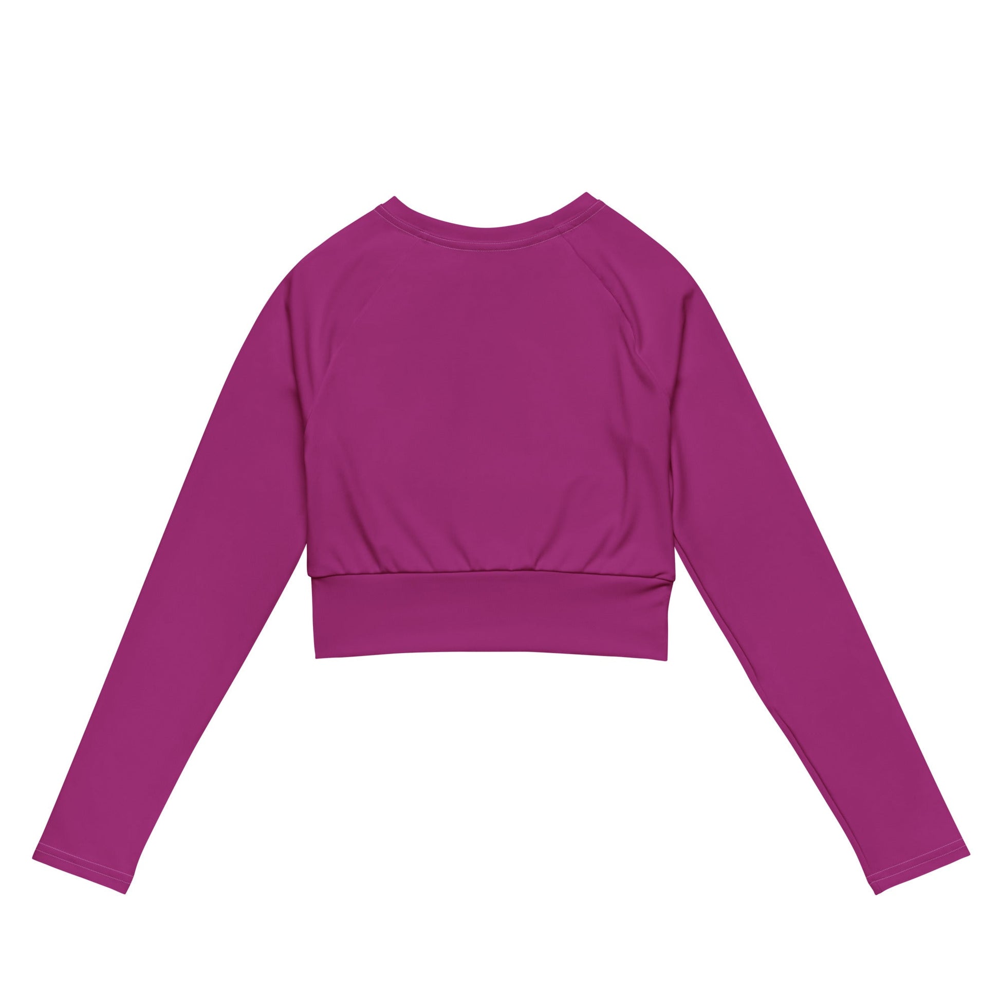 Recyceltes Langarm Crop Top Purple - BLOODY-STREETS.DE Streetwear Herren und Damen Hoodies, T-Shirts, Pullis