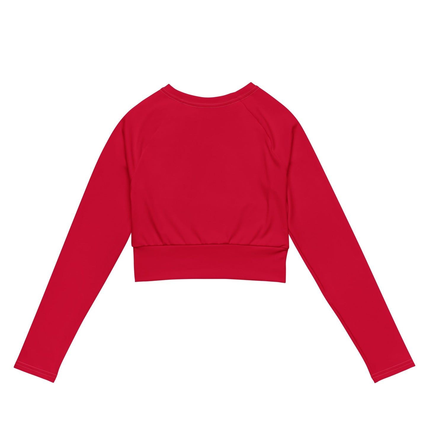 Recyceltes Langarm Crop Top Red - BLOODY-STREETS.DE Streetwear Herren und Damen Hoodies, T-Shirts, Pullis