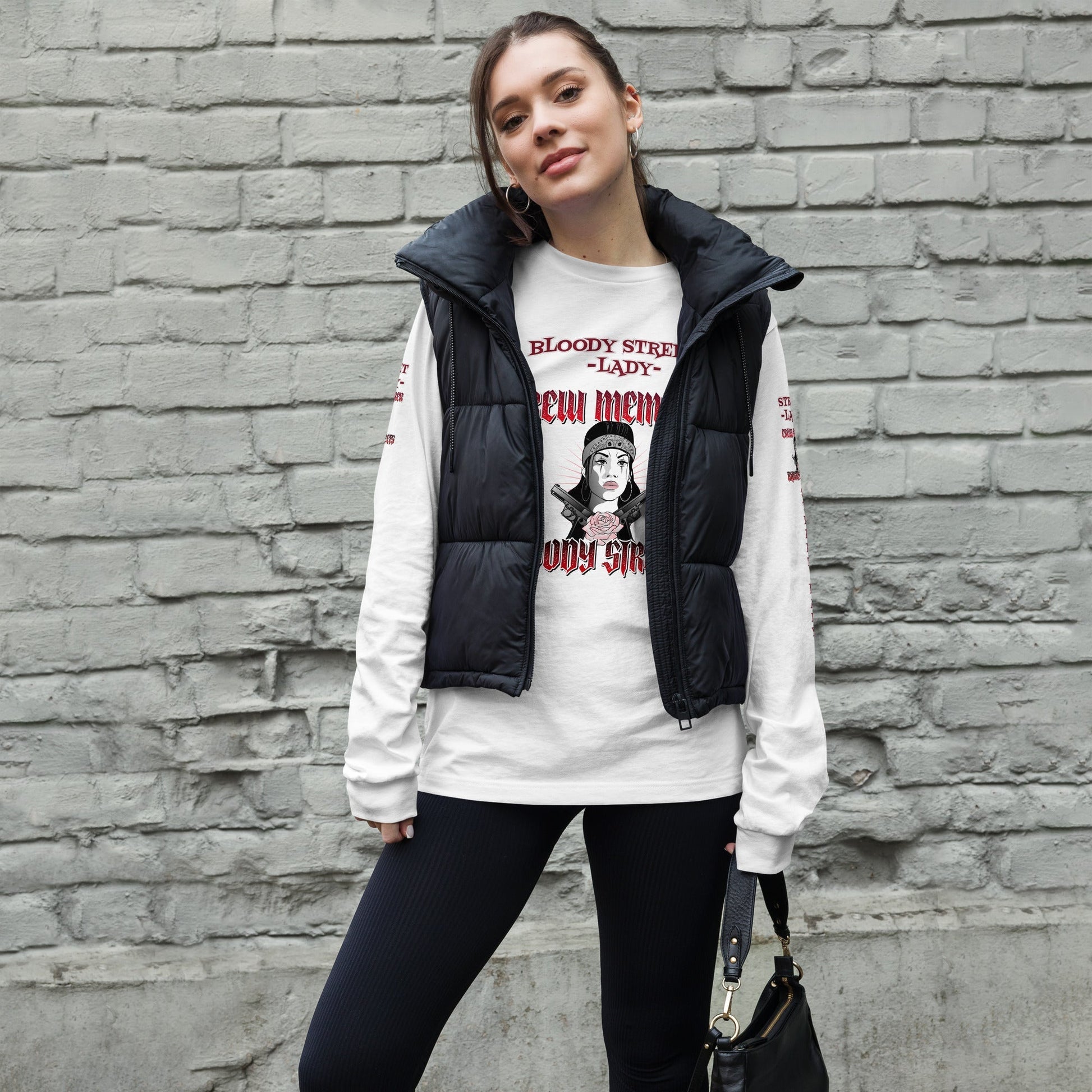 STREET LADY Langärmeliges Unisex-T-Shirt - BLOODY-STREETS.DE Streetwear Herren und Damen Hoodies, T-Shirts, Pullis