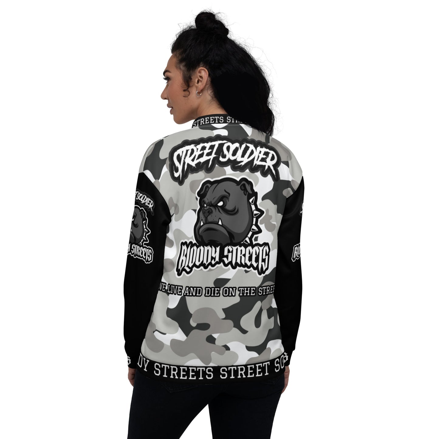 Streetwear Jacke: Camouflage Bulldog Jacket Street Soldier - Die ultimative Bomberjacke - BLOODY-STREETS.DE Streetwear Herren und Damen Hoodies, T-Shirts, Pullis