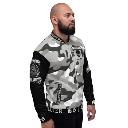 Streetwear Jacke: Camouflage Bulldog Jacket Street Soldier - Die ultimative Bomberjacke - BLOODY-STREETS.DE Streetwear Herren und Damen Hoodies, T-Shirts, Pullis