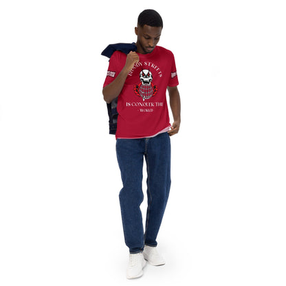 Conquer The World - Streetwear T-Shirt Herren RED V2 - BLOODY-STREETS.DE Streetwear Herren und Damen Hoodies, T-Shirts, Pullis