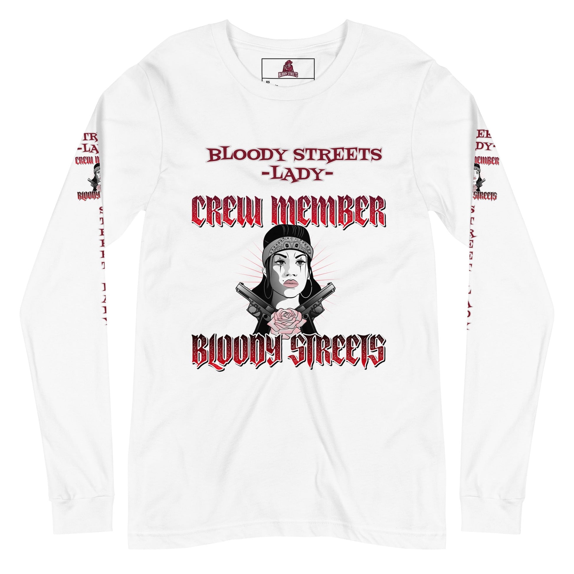 STREET LADY Langärmeliges Unisex-T-Shirt - BLOODY-STREETS.DE Streetwear Herren und Damen Hoodies, T-Shirts, Pullis