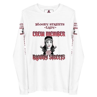 STREET LADY Langärmeliges Unisex-T-Shirt - BLOODY-STREETS.DE Streetwear Herren und Damen Hoodies, T-Shirts, Pullis