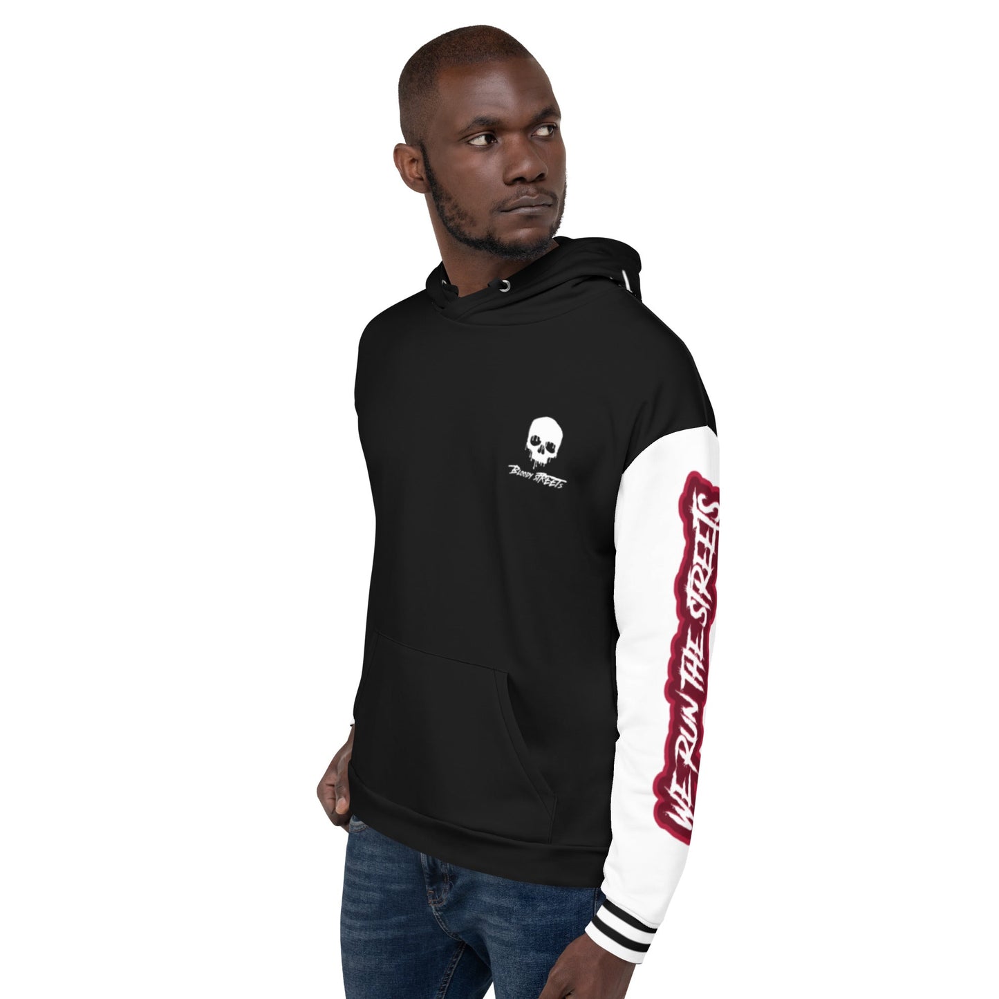 We Run The Streets BLACK Hoodie - BLOODY-STREETS.DE Streetwear Herren und Damen Hoodies, T-Shirts, Pullis