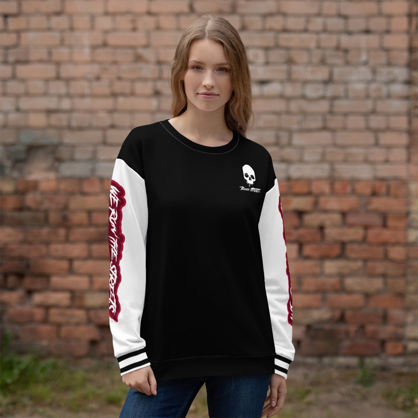 We Run The Streets Pulli BLACK - BLOODY-STREETS.DE Streetwear Herren und Damen Hoodies, T-Shirts, Pullis