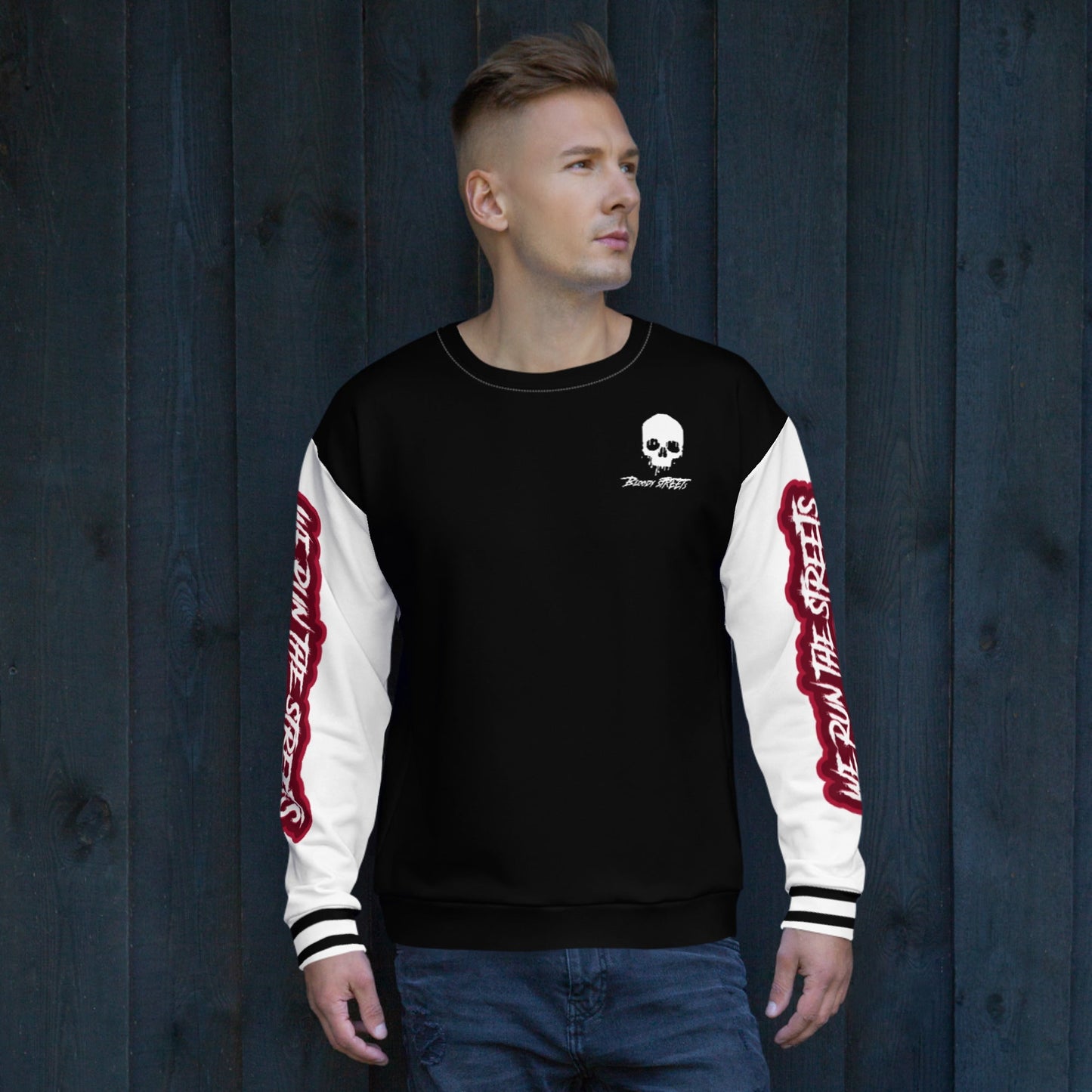 We Run The Streets Pulli BLACK - BLOODY-STREETS.DE Streetwear Herren und Damen Hoodies, T-Shirts, Pullis