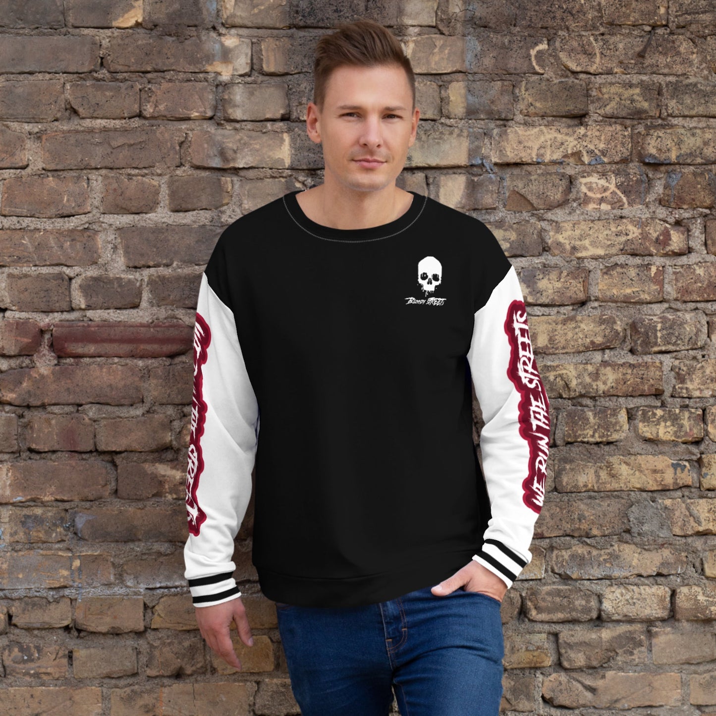 We Run The Streets Pulli BLACK - BLOODY-STREETS.DE Streetwear Herren und Damen Hoodies, T-Shirts, Pullis