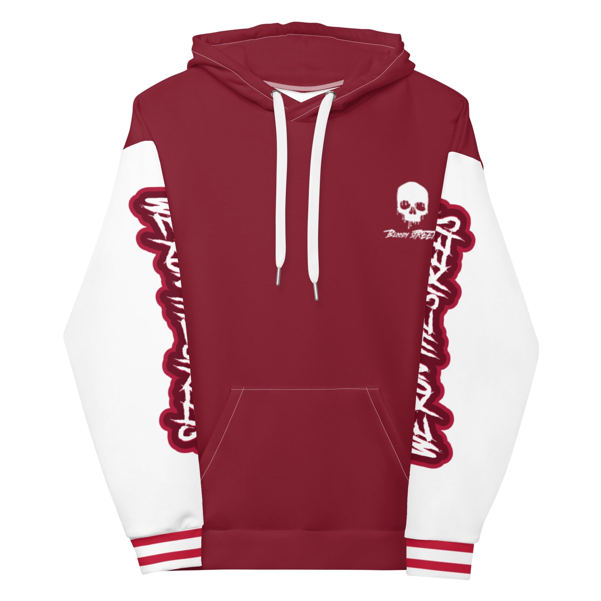 We Run The Streets RED Hoodie - BLOODY-STREETS.DE Streetwear Herren und Damen Hoodies, T-Shirts, Pullis