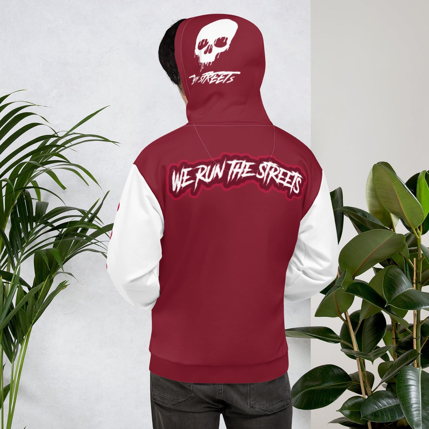 We Run The Streets RED Hoodie - BLOODY-STREETS.DE Streetwear Herren und Damen Hoodies, T-Shirts, Pullis