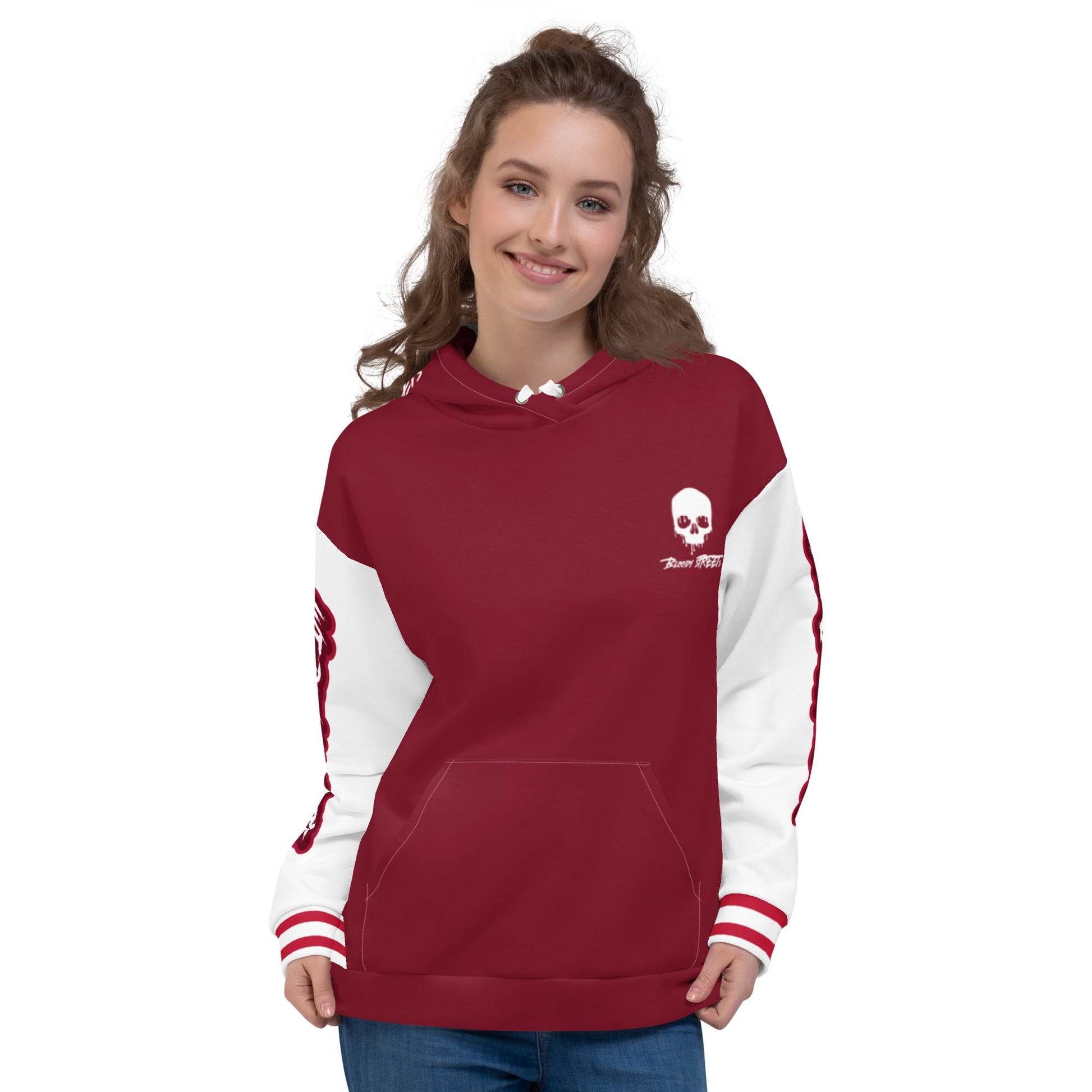 We Run The Streets RED Hoodie - BLOODY-STREETS.DE Streetwear Herren und Damen Hoodies, T-Shirts, Pullis