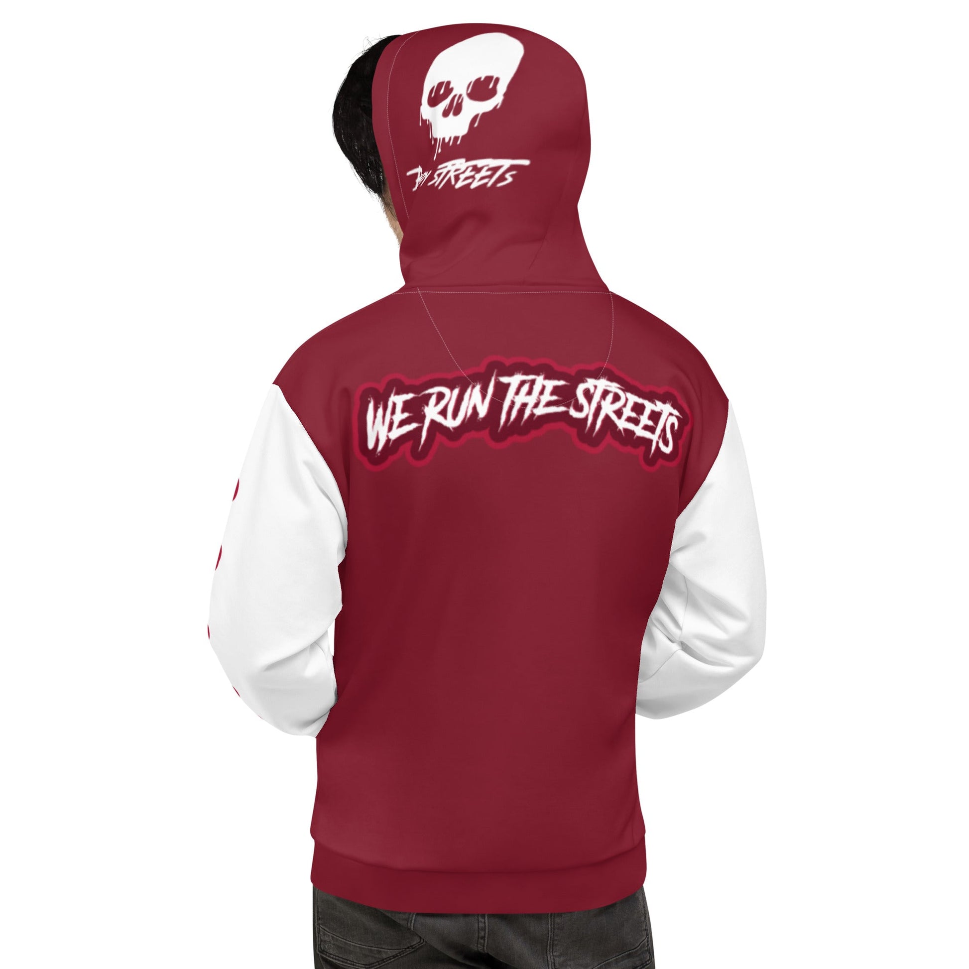 We Run The Streets RED Hoodie - BLOODY-STREETS.DE Streetwear Herren und Damen Hoodies, T-Shirts, Pullis