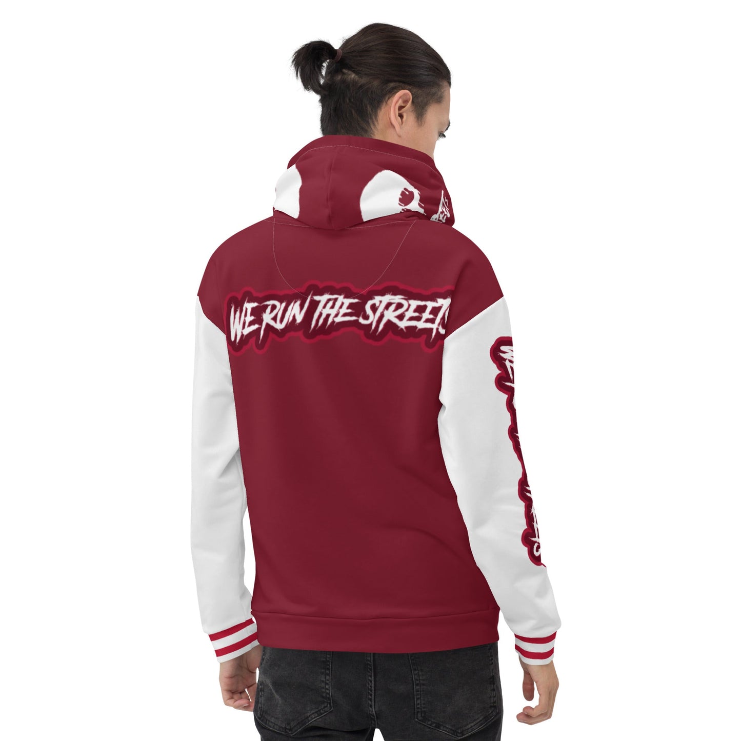 We Run The Streets RED Hoodie - BLOODY-STREETS.DE Streetwear Herren und Damen Hoodies, T-Shirts, Pullis