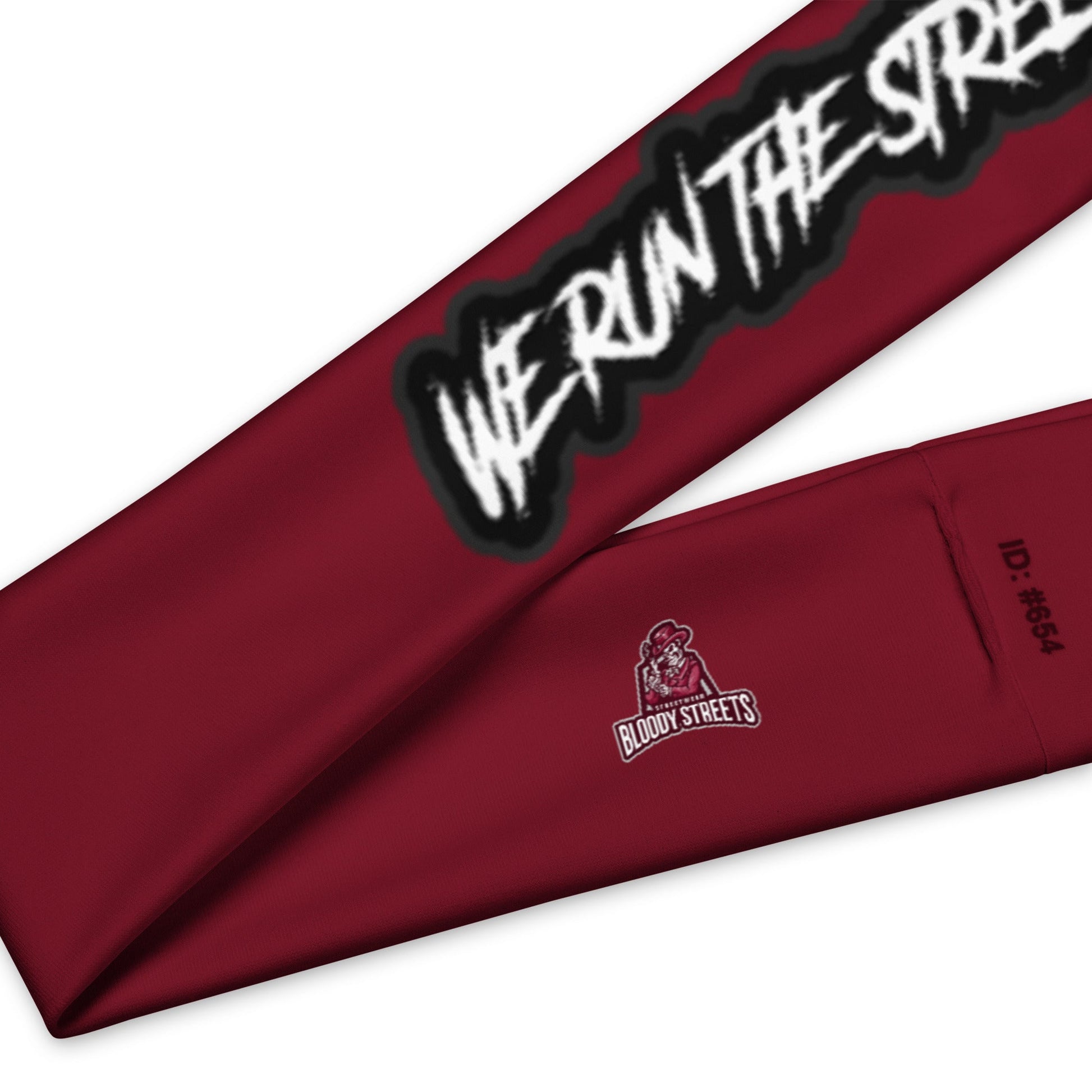 We Run The Streets RED Stirnband - BLOODY-STREETS.DE Streetwear Herren und Damen Hoodies, T-Shirts, Pullis